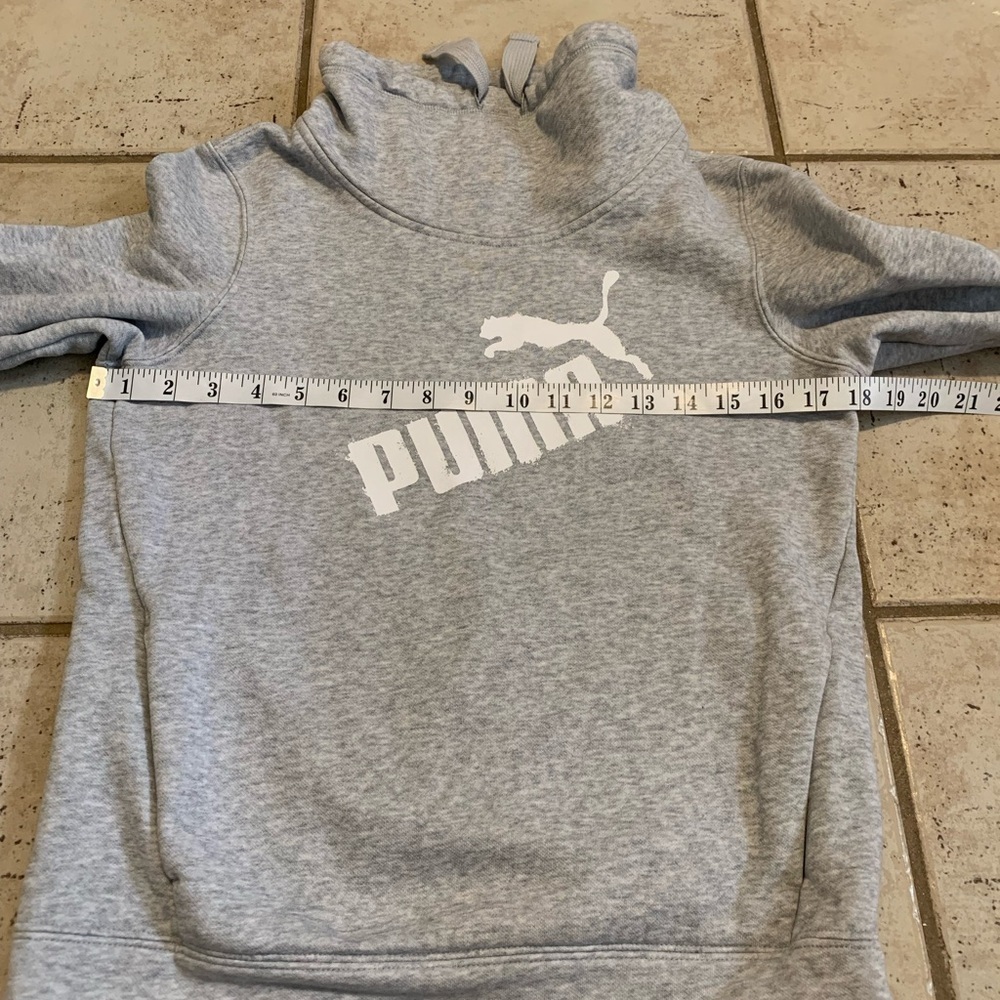 💜 PUMA Gray Cowl Neck Sweatshirt / Pullover - Women's XS - Picture 3 of 5